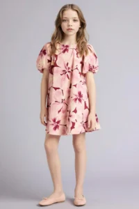 DeFacto Patterned Cotton Dress Girls'