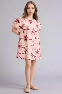 DeFacto Patterned Cotton Dress Girls' - Image 2