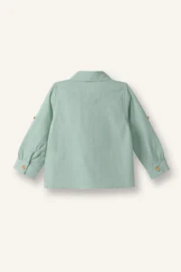 DeFacto Flared Poplin Shirt Baby Size - Image 3