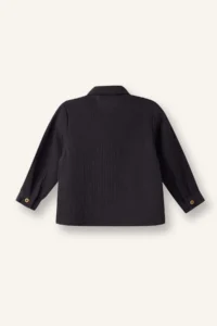 DeFacto Polo Neck Muslin Long Sleeve Shirt Baby Boy - Image 3