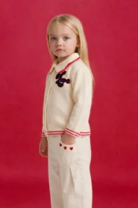 DeFacto Embroidered Big Collar Cardigan Baby Girl - Image 3