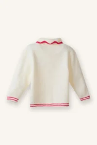DeFacto Embroidered Big Collar Cardigan Baby Girl - Image 6