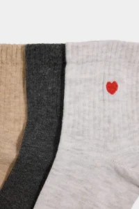 DeFacto Women's Embroidered Embroidery 3-Piece Cotton Socks - Image 4