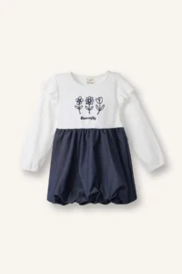DeFacto Embroidered Long Sleeve Ribbed Camisole Dress Baby Girl - Image 3