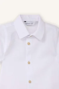 DeFacto Linen Look Short Sleeve Shirt for Baby Boy - Image 2