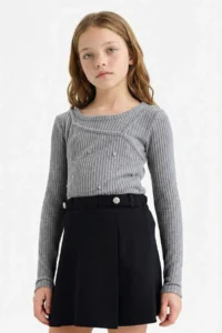 DeFacto pleated Shorts Skirt Girls' - Image 3