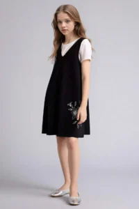 DeFacto Set of 2 T-Shirt Embroidered Dress Girls - Image 2