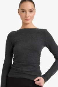 DeFacto Slim Fit Narrow Cut Half Turtleneck Long Sleeve T-Shirt