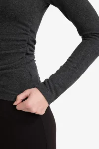DeFacto Slim Fit Narrow Cut Half Turtleneck Long Sleeve T-Shirt - Image 4