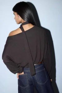 DeFacto Loose Fit Boat Neck T-Shirt - Image 4