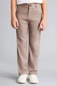 DeFacto Regular Fit Straight Leg Gabardine Trousers Boy - Image 3