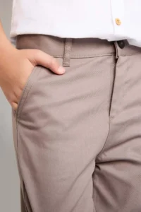 DeFacto Regular Fit Straight Leg Gabardine Trousers Boy - Image 4