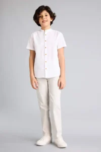 DeFacto Regular Fit Straight Leg Gabardine Trousers Boy - Image 2