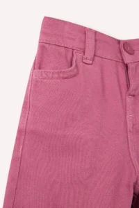 DeFacto Regular Fit Flexible Banded Leg Gabardine Trousers for Baby Girl - Image 2