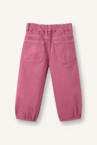 DeFacto Regular Fit Flexible Banded Leg Gabardine Trousers for Baby Girl - Image 4