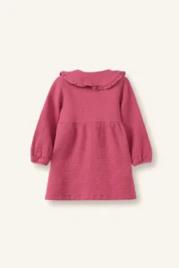 DeFacto Floral Muslin Embroidery Collar Dress Baby Girl - Image 3