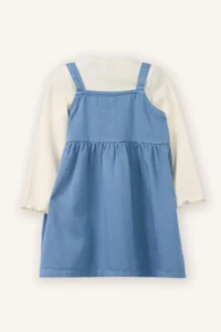 DeFacto Set of 2 T-Shirt Embroidered Dress Baby Girl - Image 4