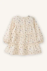 DeFacto Patterned Long Sleeve Twill Dress Baby Girl - Image 3