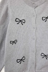 DeFacto Fiyonk Embroidered Cardigan Baby Girl - Image 2