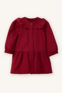 DeFacto Gabardine Lace Collar Dress Baby Girl