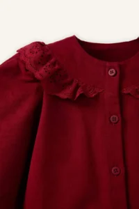 DeFacto Gabardine Lace Collar Dress Baby Girl - Image 2