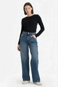 DeFacto Slim Fit Crew Neck Basic Plain Modal Long Sleeve T-Shirt - Image 2