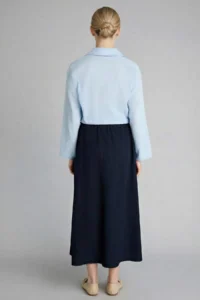 DeFacto A Cut Linen Blended Skirt - Image 5