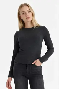 DeFacto Fitted Crew Neck Long Sleeve T-Shirt - Image 5