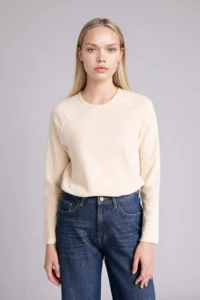 DeFacto Regular Fit Crew Neck Basic Plain Long Sleeve T-Shirt