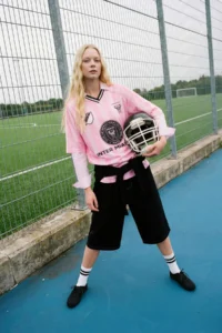 DeFacto MLS Oversized V-neck T-Shirt - Image 2