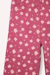 DeFacto Wide Leg Frilly Floral Trousers Baby Girl - Image 2