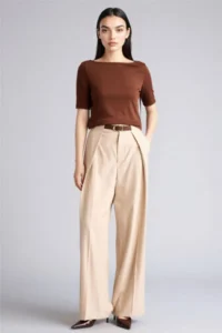 DeFacto Women T-shirt G9547AX/BN320 BROWN - Image 4