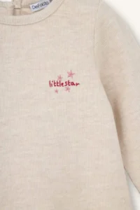 DeFacto Embroidered Long Sleeve Thessaloniki Fabric Dress for Baby Girl - Image 2