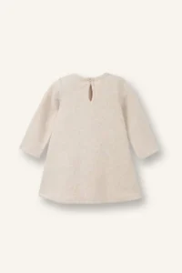 DeFacto Embroidered Long Sleeve Thessaloniki Fabric Dress for Baby Girl - Image 3