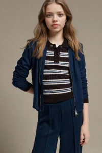 DeFacto Zippered Modal Cardigan Girls'