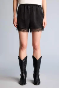 DeFacto Double Pocket Normal Waist Short Length Satin Trousers - Image 3