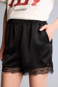 DeFacto Double Pocket Normal Waist Short Length Satin Trousers - Image 4