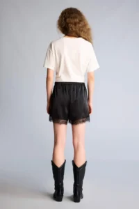 DeFacto Double Pocket Normal Waist Short Length Satin Trousers - Image 5
