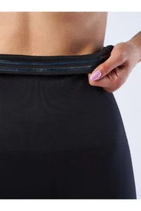 MİSTİRİK Fury Model High Waist Shaper Corset Sports Tights Silicone Waist Around Black Color - Image 4
