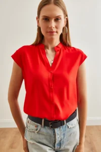 Olalook Women Rejection V-neck Shirt