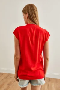 Olalook Women Rejection V-neck Shirt - Image 2