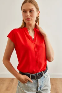 Olalook Women Rejection V-neck Shirt - Image 5