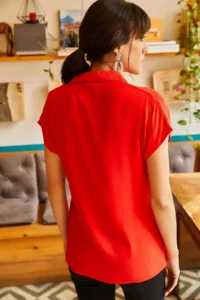 Olalook Women Rejection Yarasa Viscose Shirt - Image 2