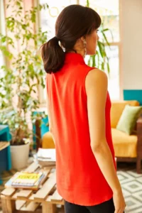 Olalook Women Rejection Sleeveless Viscose Shirt - Image 3