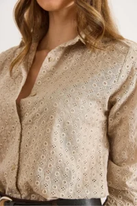 Olalook Women Mink Regular Fit Fisto Shirt - Image 3