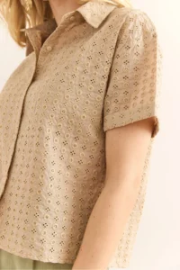Olalook Women Stone Duble Kol Fisto Shirt - Image 7