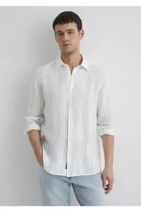 Mavi Striped Men Shirt m0211665-90898 - Image 3