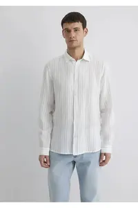 Mavi Striped Men Shirt m0211665-90898 - Image 4
