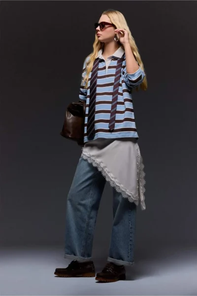 DeFacto Asymmetric Normal Waist Satin Mini Skirt