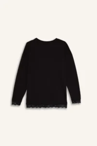 DeFacto Relax Fit Crew Neck Long Sleeve T-Shirt - Image 3